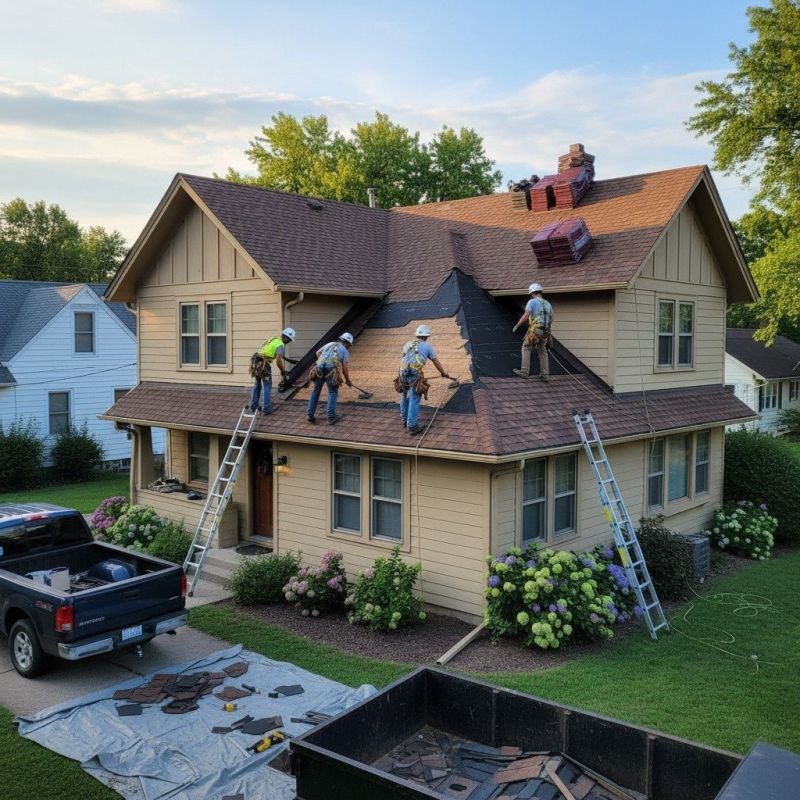 Hip Roof Shingle Replacement